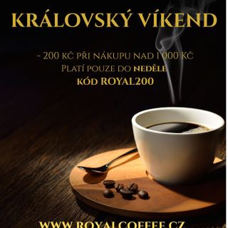 👑 Královský víkend s Royal Coffee Chceš si doma dopřát kávu, která chutná jako z top kavárny? Teď je ideální chvíle. ⏰Jen...